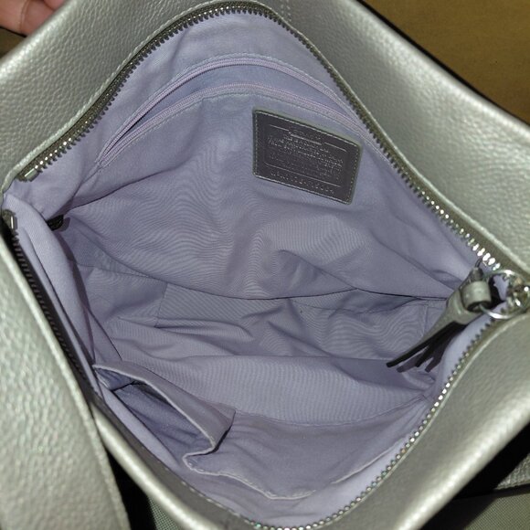 Coach silver convertible shoulder/crossbody purse - Picture 5 of 7